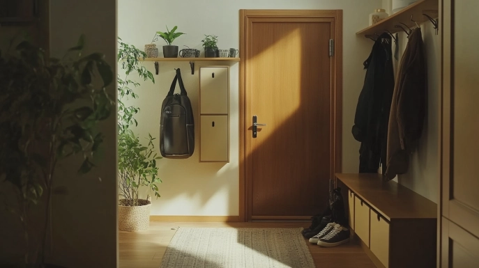 mały wąski przedpokój